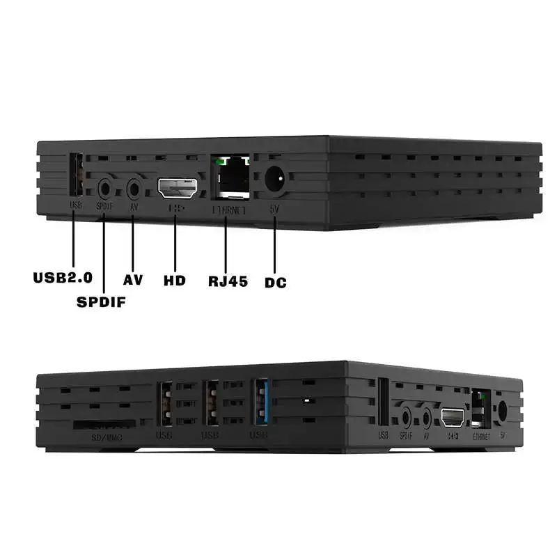 FULL-H96MAX-H2B Android 7 1 Smart tv Box Amlogic RK3328 четырехъядерный Wifi 2 4G/5G 4K видео медиаплеер для Live HD