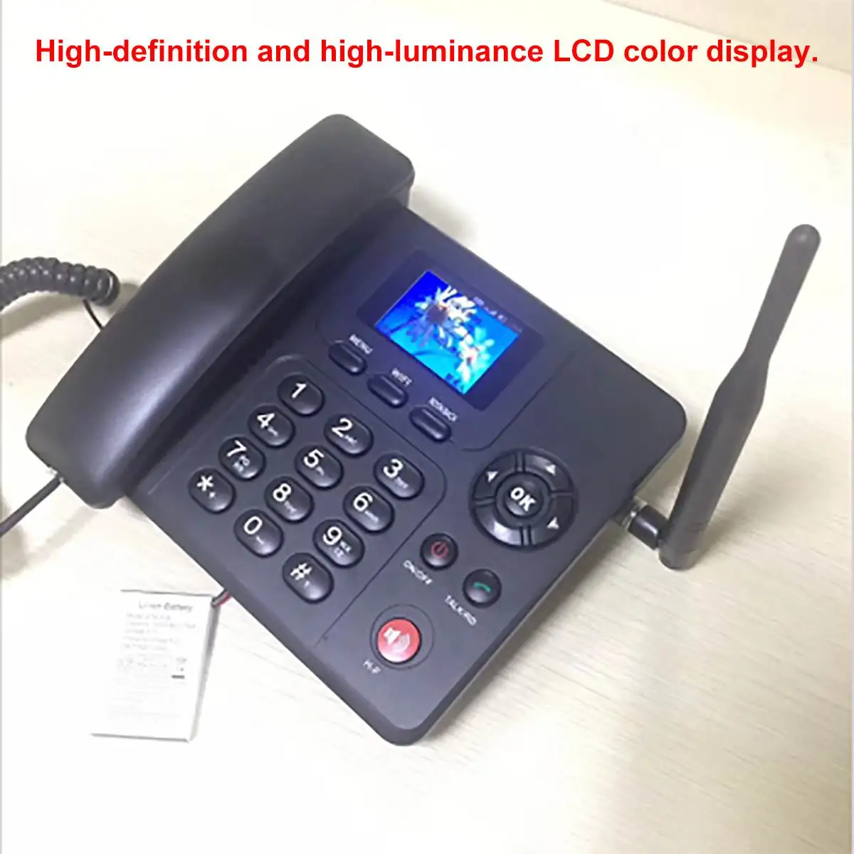 4G WIFI беспроводной стационарный телефон Настольный GSM SIM карта LCD для офиса дома
