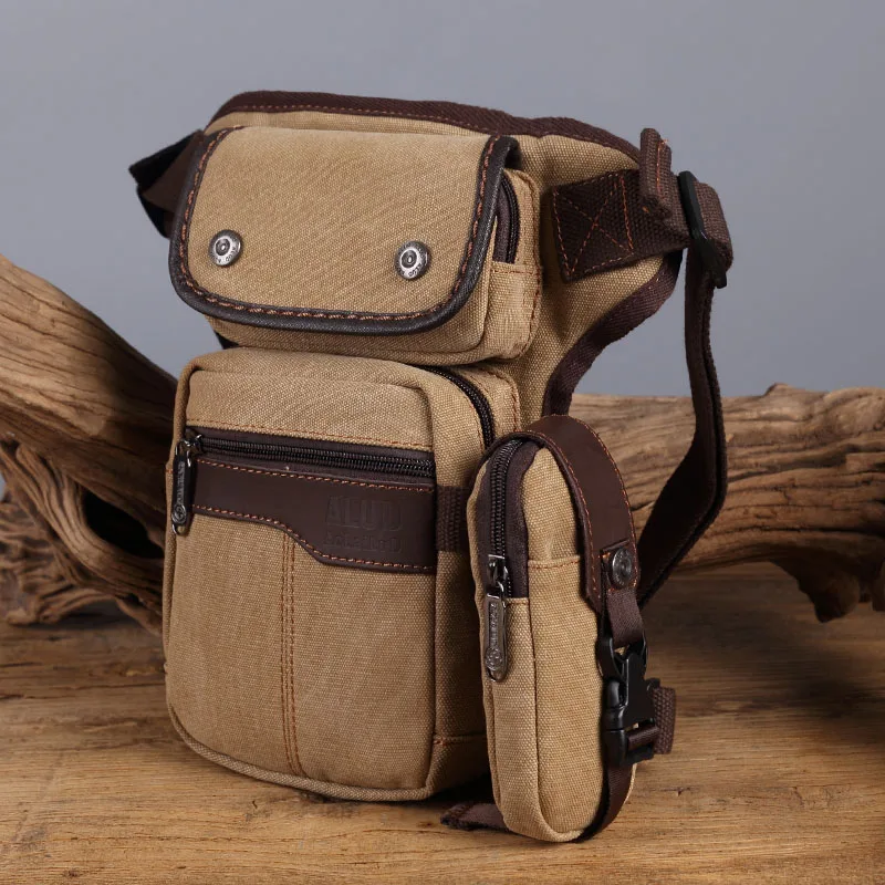 Мужская Холщовая Сумка с заниженной ногой для мужчин поясная сумка путешествий