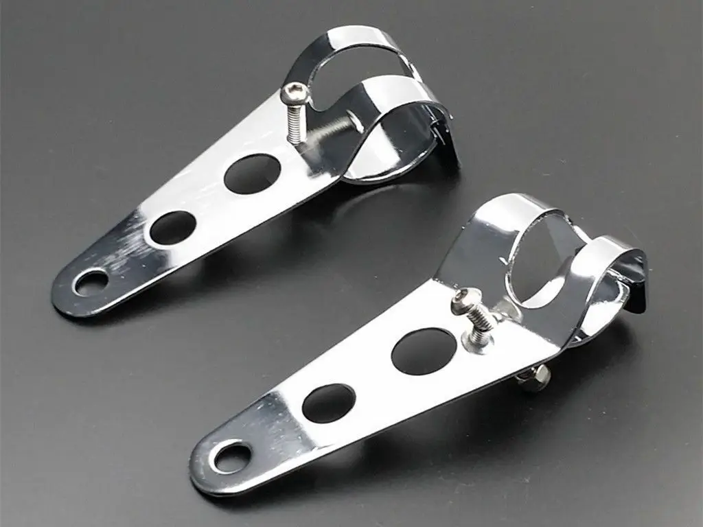 

28-34mm Headlight Fork Mount Bracket Cruiser Chopper Bobber Cafe Racer Custom VT