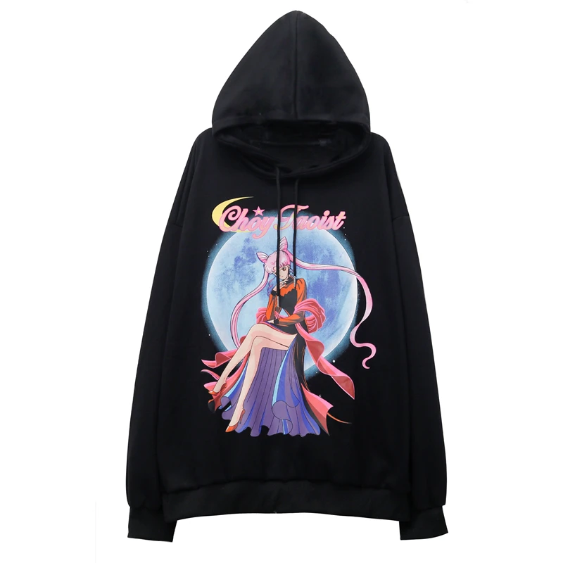 

Gothic Kawaii Women'S Hoodie Anime Casual Plus Size Top S Fashion Autumn And Winter Long-Sleeved Harajuku Sweatshirt Pullover