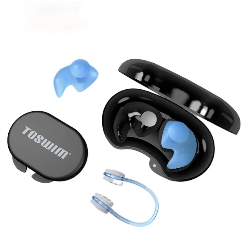 

Cy Swimming Earplugs Waterproof Professional Nasal Splint Silicon Suit Adult and Children Free Shipping