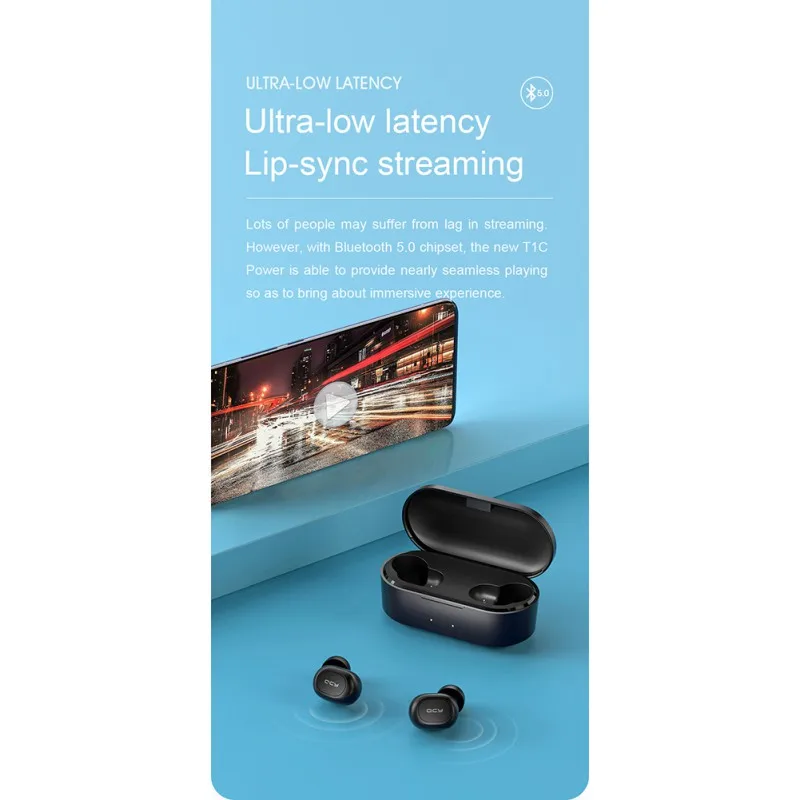 

Eshowee TWS Bluetooth V5.0 Earphones Charging Box Wireless Headphone Stereo Sports Waterproof Earbuds Headsets With Microphone
