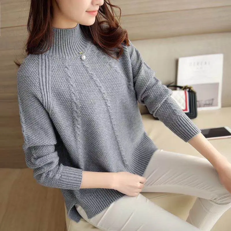 

Sweater female Fashion new autumn women loose wild spring and autumn shirt one