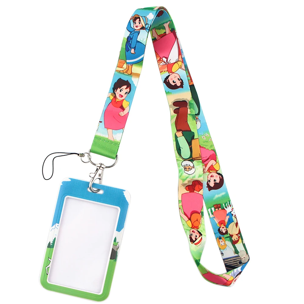 

YL38 Anime Lanyard Keychain ID Card Cover Pass Gym Mobile Phone USB Key Ring Badge Holder Neck Straps Accessories