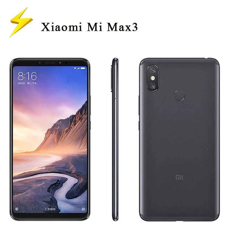 Оригинальный б/у Смартфон Xiaomi Mi Max 3 6 9 дюйма 4 ГБ/6 ГБ ОЗУ 64 ГБ/128 Гб ПЗУ