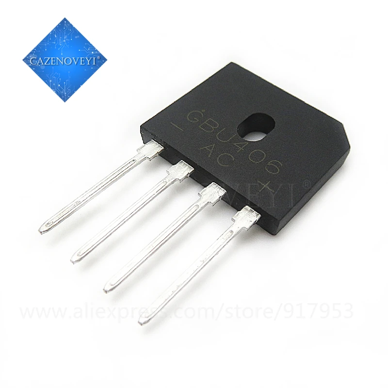 5 шт./лот GBU406 GBU410 GBU806 SIP 4 на складе|dip|rectifier bridgerectifier |