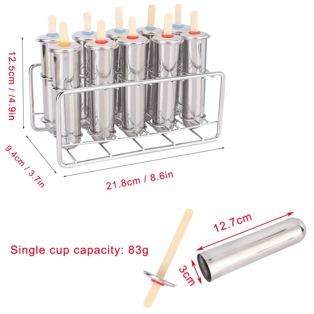Долговечные формы для мороженого из нержавеющей стали держатель палочек