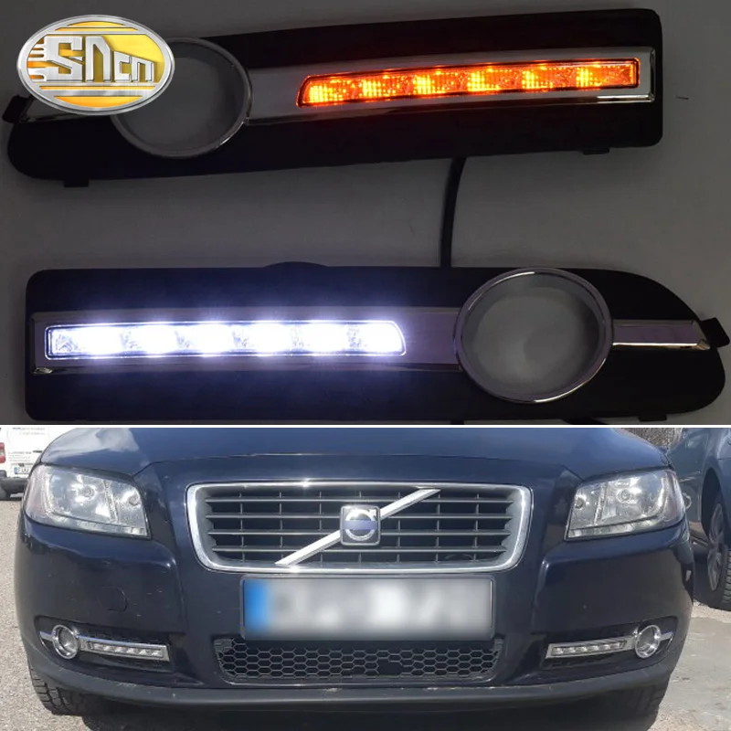 Для Volvo S80 2009 2010 2011 2012 2013 отложным воротником желтый сигнал реле Водонепроницаемый