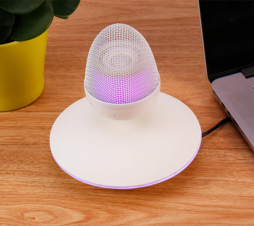 Магнитная левитация BlueTooth динамик 360 градусов плавающий поворот яйцо форма День