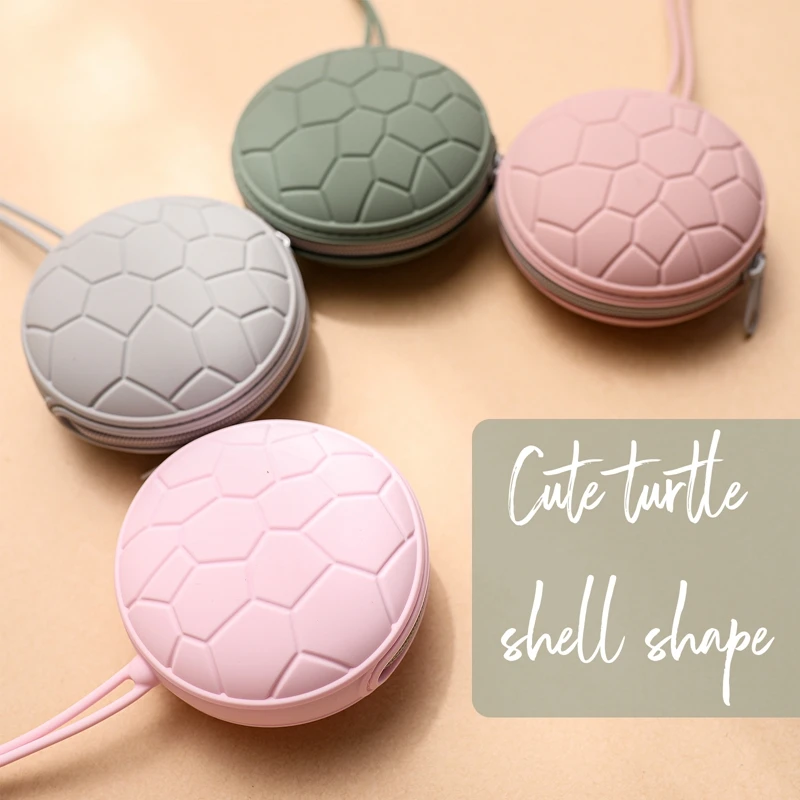 Soporte de silicona para chupete de beb&eacute;, caja de seguridad f&aacute;cil de limpiar, bolsa de mensajero sin BPA, con forma de bolsa, contenedor port&aacute;til para chupete infantil, producto para beb&eacute;-3