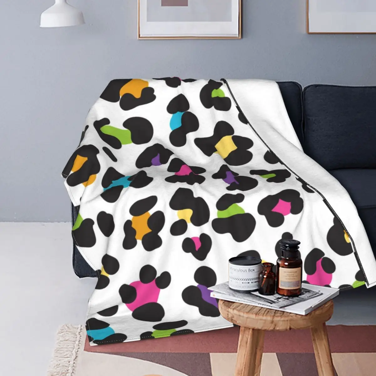 

Одеяло из коровьей шерсти, многофункциональное легкое Фланелевое покрывало для дивана, кровати