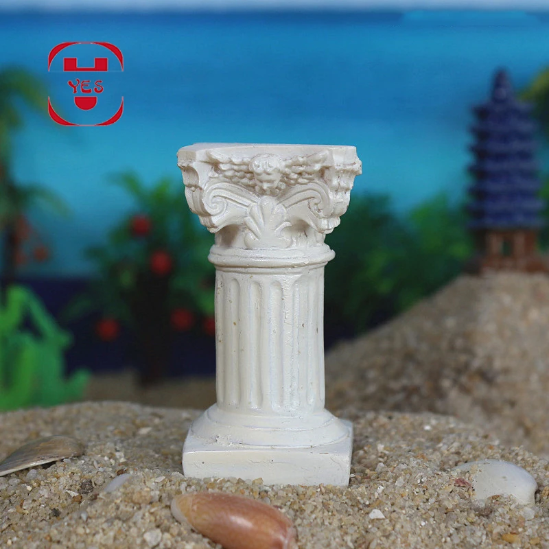 Да Смола римская колонна греческая Колонка модель статуя миниатюрная игра Sandplay сад двора диорама расположение пейзажей аксессуар