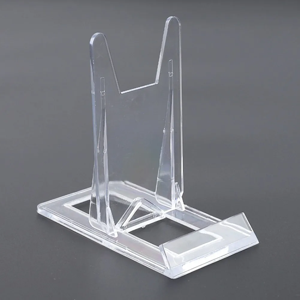 

10Pcs Clear Movable Plate Display Easel Decor Ceramics Dish Book Cell Phone Picture Frame Clock Rack Art Exhibition Stand