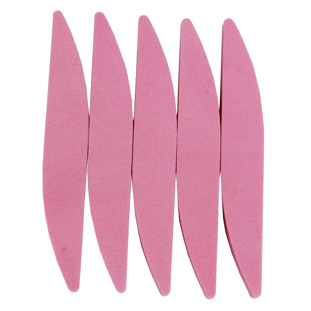 5 шт./лот пилки для ногтей розовая губка наждачная бумага пилка 100/180 зернистость