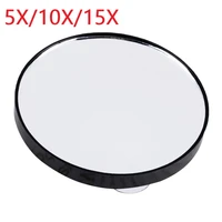 portable vanity mini pocket round magnifying makeup mirror with two suction cups compact cosmetic mirror tool 5x 10x 15x