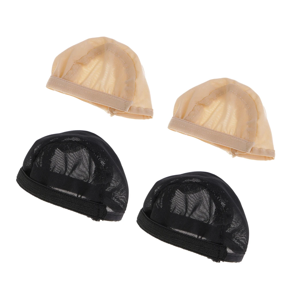 

2 pieces Wigs Headgear Cap Doll DIY Fixed-Wig Net For 1/12 Kurhn Dolls