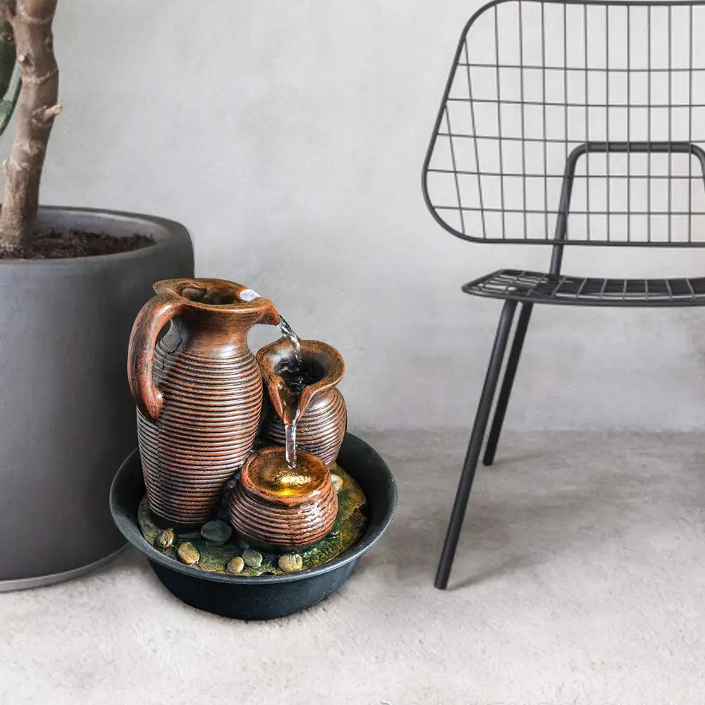 3-х уровневая баночка для фонтана украшение рабочего стола-9 дюймов настольный