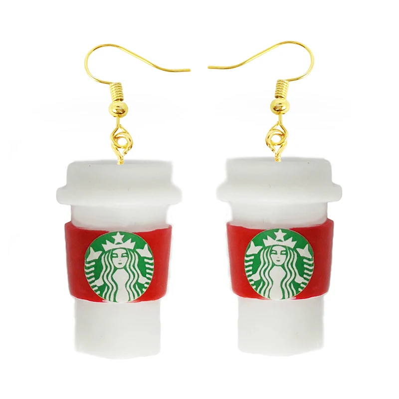 Серьги для женщин из полимера милые серьги девушек забавный подарок ручная