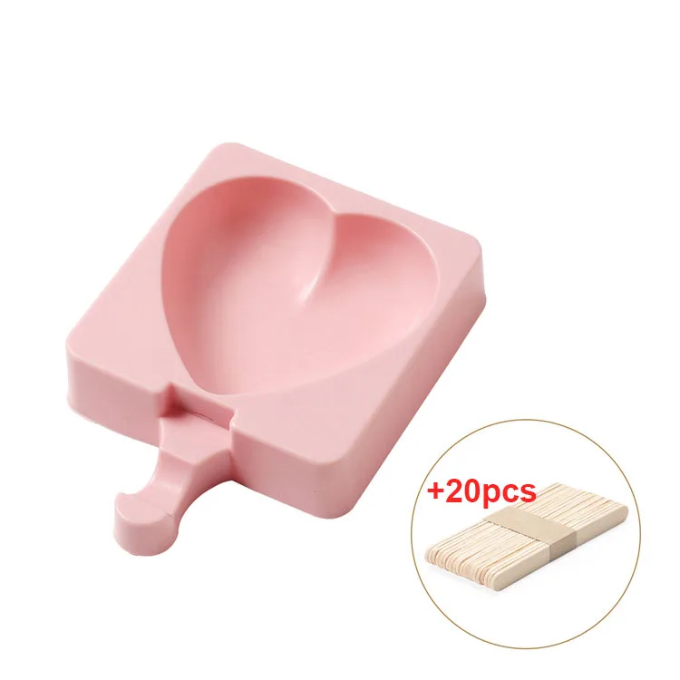 Силиконовые формы для мороженого лапа сердце мороженое с крышкой палочка