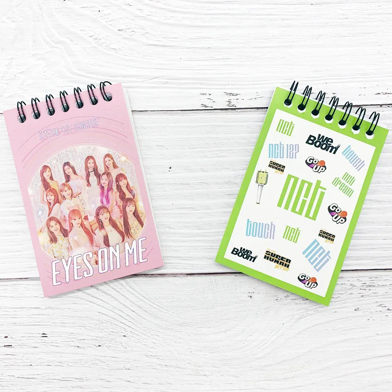 1 шт. Kpop BLACKPINK NCT IZONE X1 два раза катушки ноутбука портативные Pocketbooks блокноты записная книжка-Дневник Школьные офисные канцелярские принадлежности