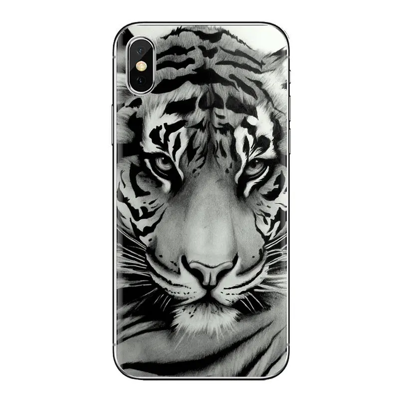 Классический покер лев тигр Волк Кот прозрачный ТПУ чехол сумка для iPod Touch Apple iPhone