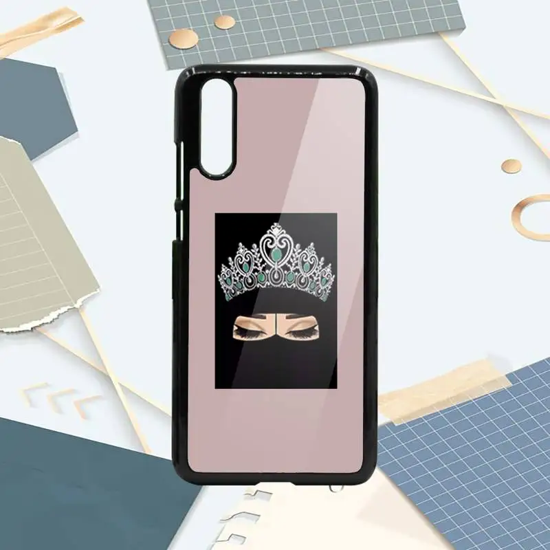

Muslim Islamic Arabic Hijab Face Gril Phone Cases PC For Samsung galaxy S note 8 9 20 10 e lite2019 plus pro ultra