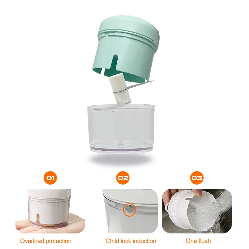 Беспроводная электрическая давилка чеснока мини-пресс для фруктов и домашний