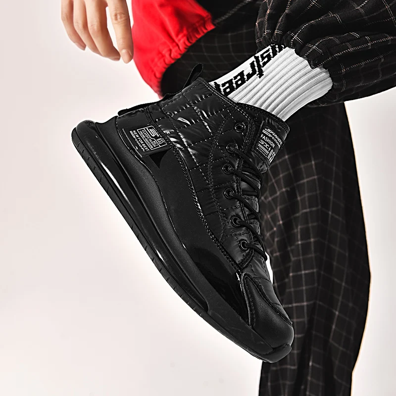 Светильник кожаная спортивная обувь для мужчин осень зима мужские кроссовки на