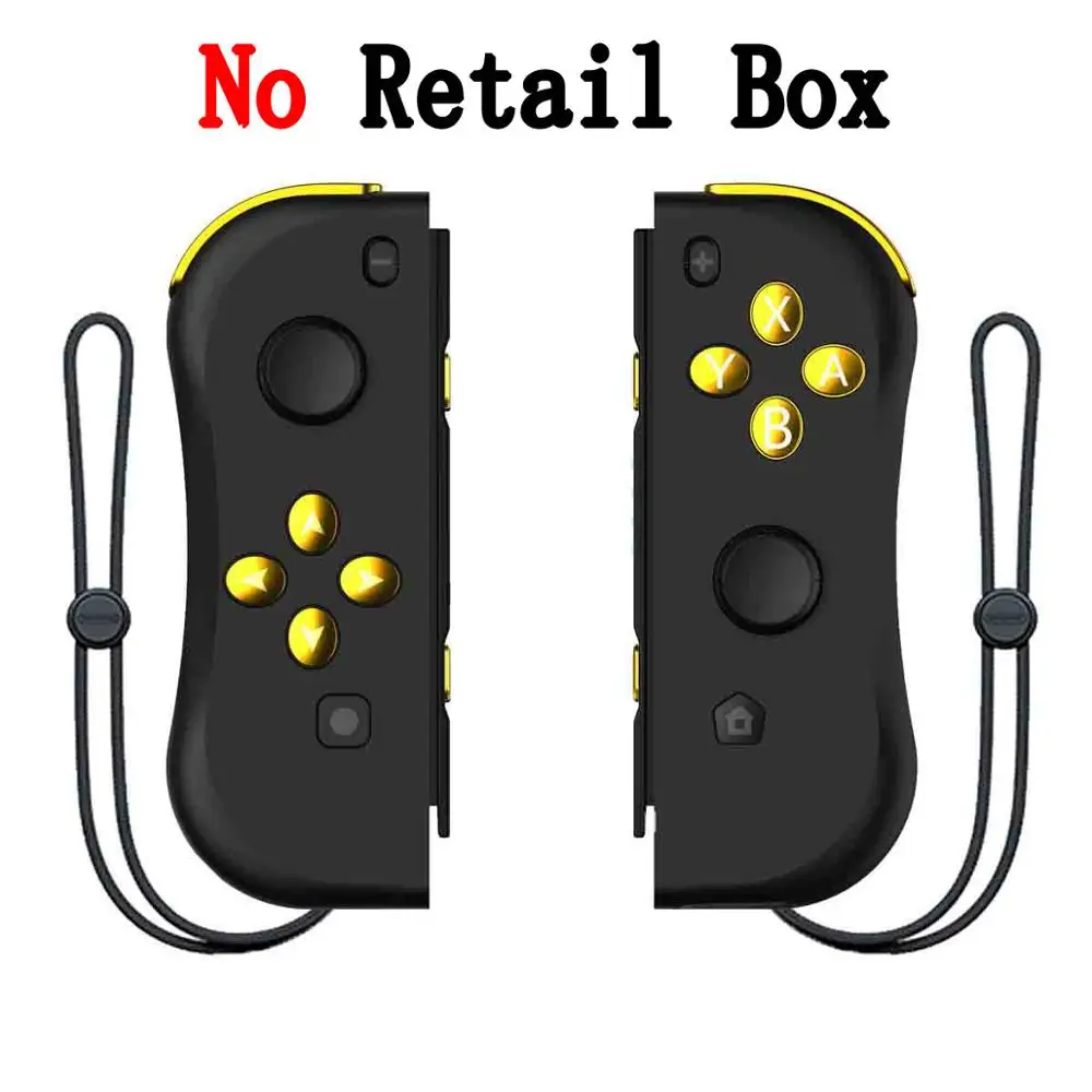 Black Gold No Box Управление Bluetooth Джойстик для Joycon Joy Con геймпад Nitendo nintendo Zend переключатель управление Лер триггер джойстик игровая консольная панель - Цвет: Black Gold No Box