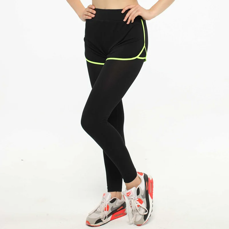Женские спортивные брюки-Капри для бега фитнеса леггинсы женщин эластичные
