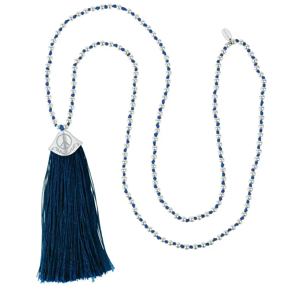 

KELITCH Beaded Necklaces Tassel Long Strand Collares De Moda 2021 Colar Masculino