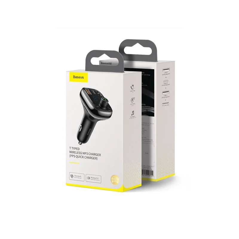 

Car Fast Charger with LED Digital Display, Intelligent Voltage Detection FM Radio Transmitter, Vehicle Accessories