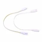 1 шт. 3 pin с нарезкой на обоих концах кабель провод светодиодный разъем пробки 30 см двухфазный трехфазный T4 T5 T8 светодиодный светильник освещения подключения