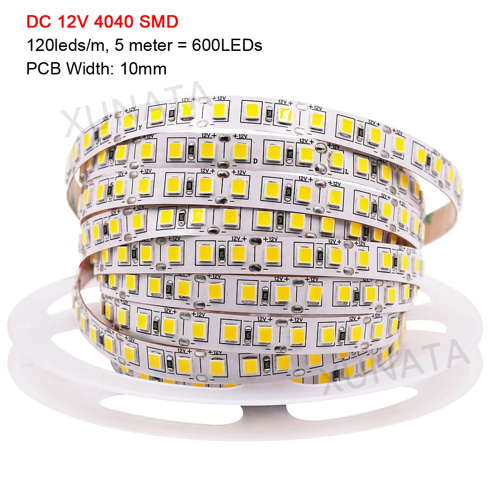 12 В 5050 2835 светодиодная лента SMD 5054 5630 5 м гибкая ленсветильник световые полосы