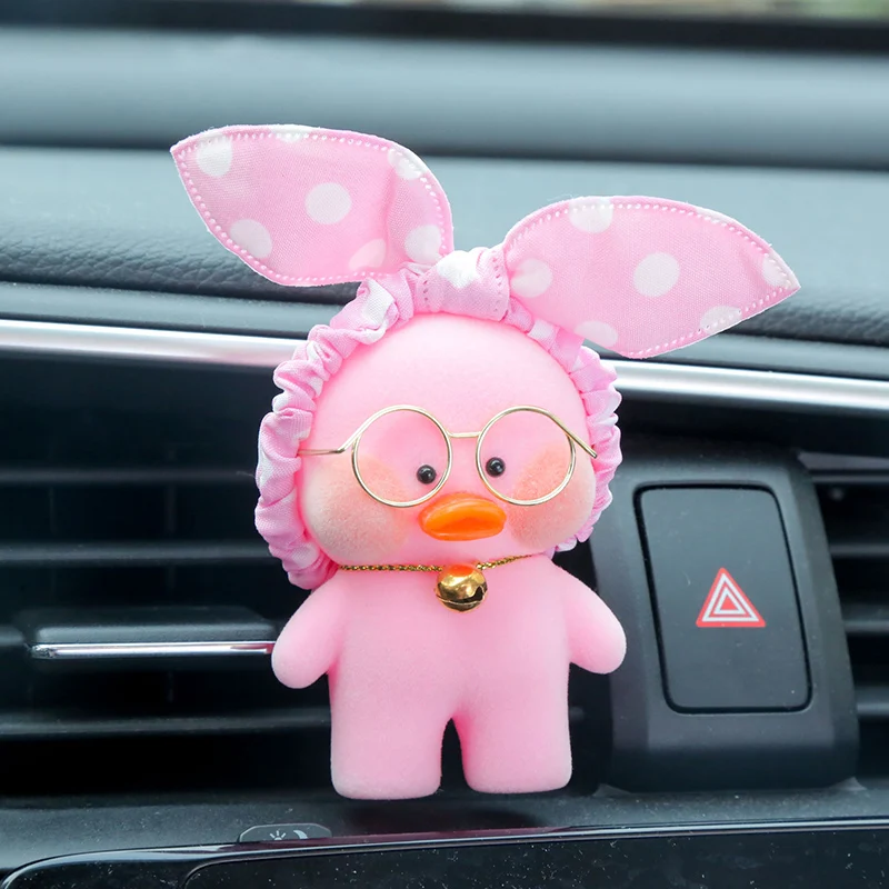 8 см Kawaii LaLafanfan кафе утка игрушка мультфильм милый утка автомобиль Декор животных Куклы Игрушки для девочек подарок на день рождения для детей