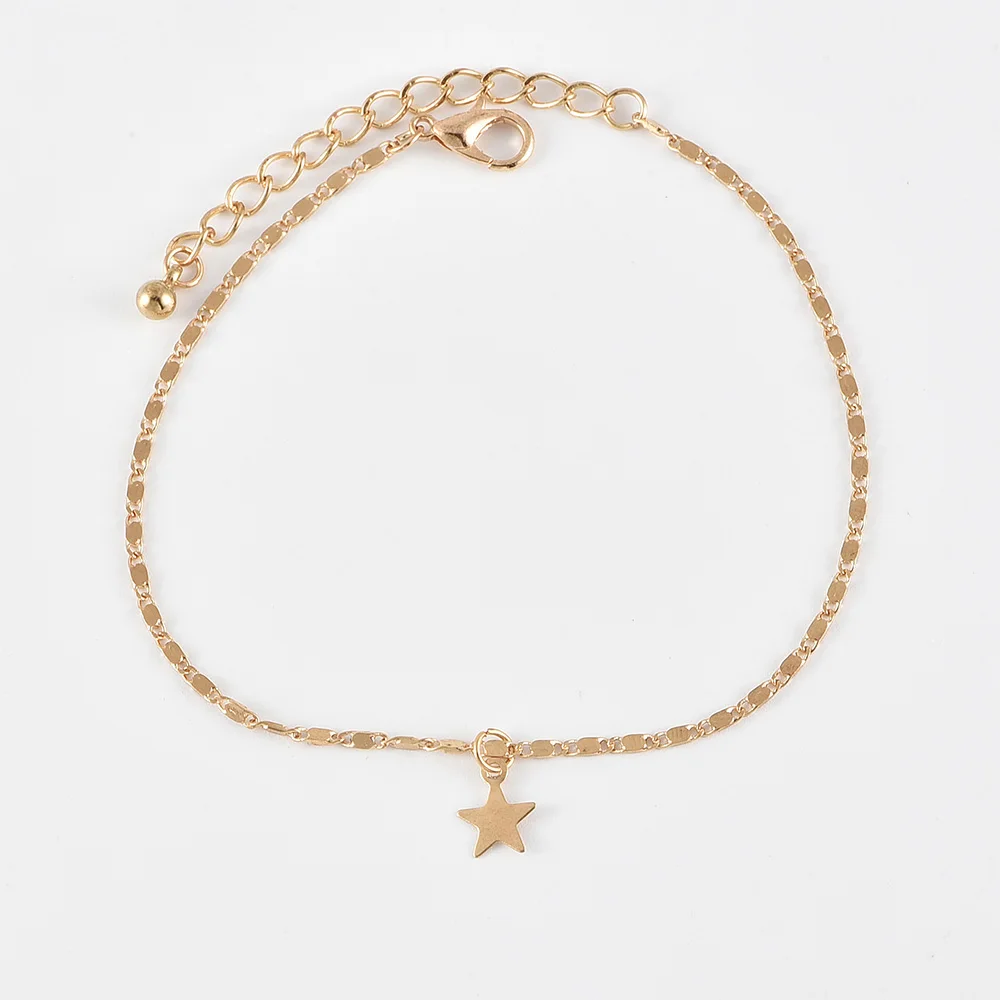 Модные женские браслеты на ногу со звездой дельфином Кристаллами подвесками