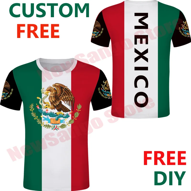 Футболка Мексиканская с эмблемой флага MX футболка для мексиканских мужчин