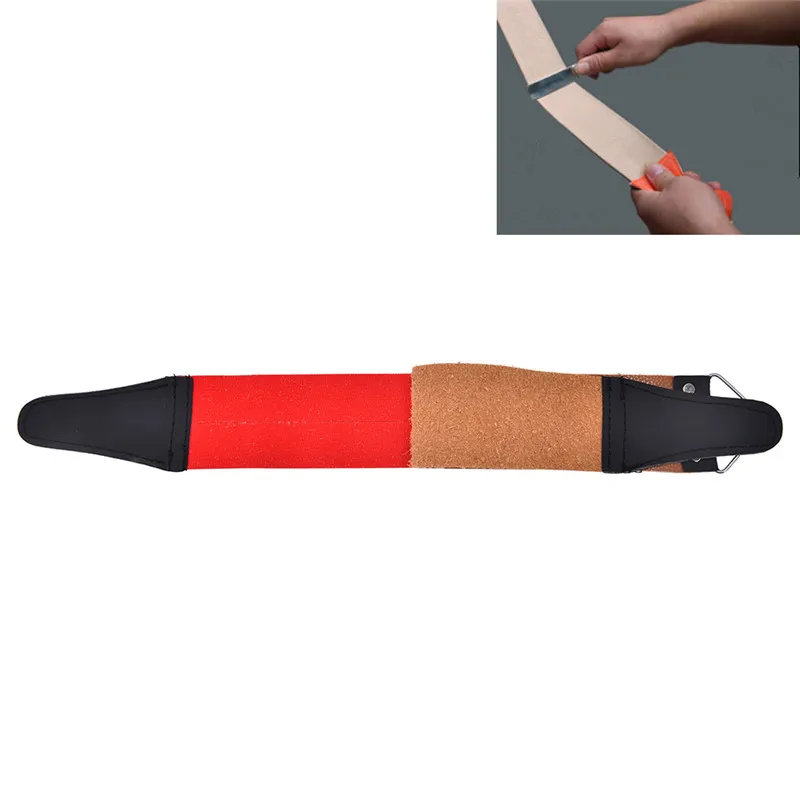 

1pc Shaving Razor Sharpener Strap Barber Double-layer Leather Shaving Strop Straight Razor Sharpener Strap Belt Necessary