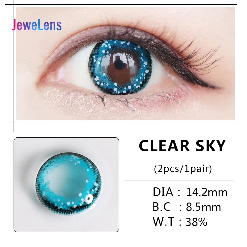 jewelens colored contact lenses myopia color lens for eyes colorful cosmetic cosplay prescription yemu series free global shipping