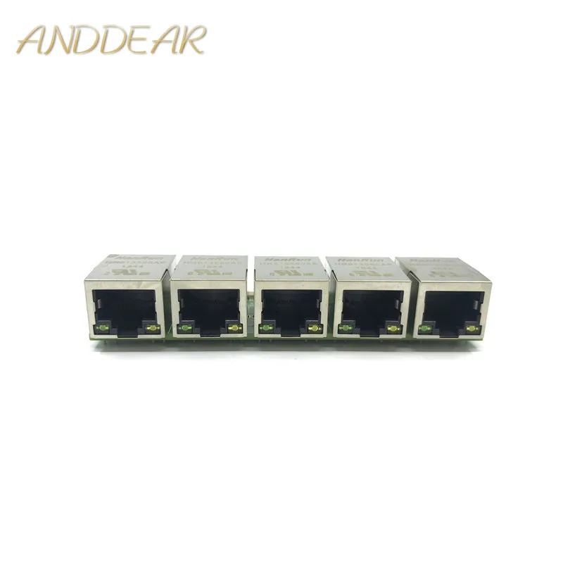 

Industrial grade wide temperature low power 5 port 10/100Mbps RJ45 wiring splitter mini engineering micro network switch module