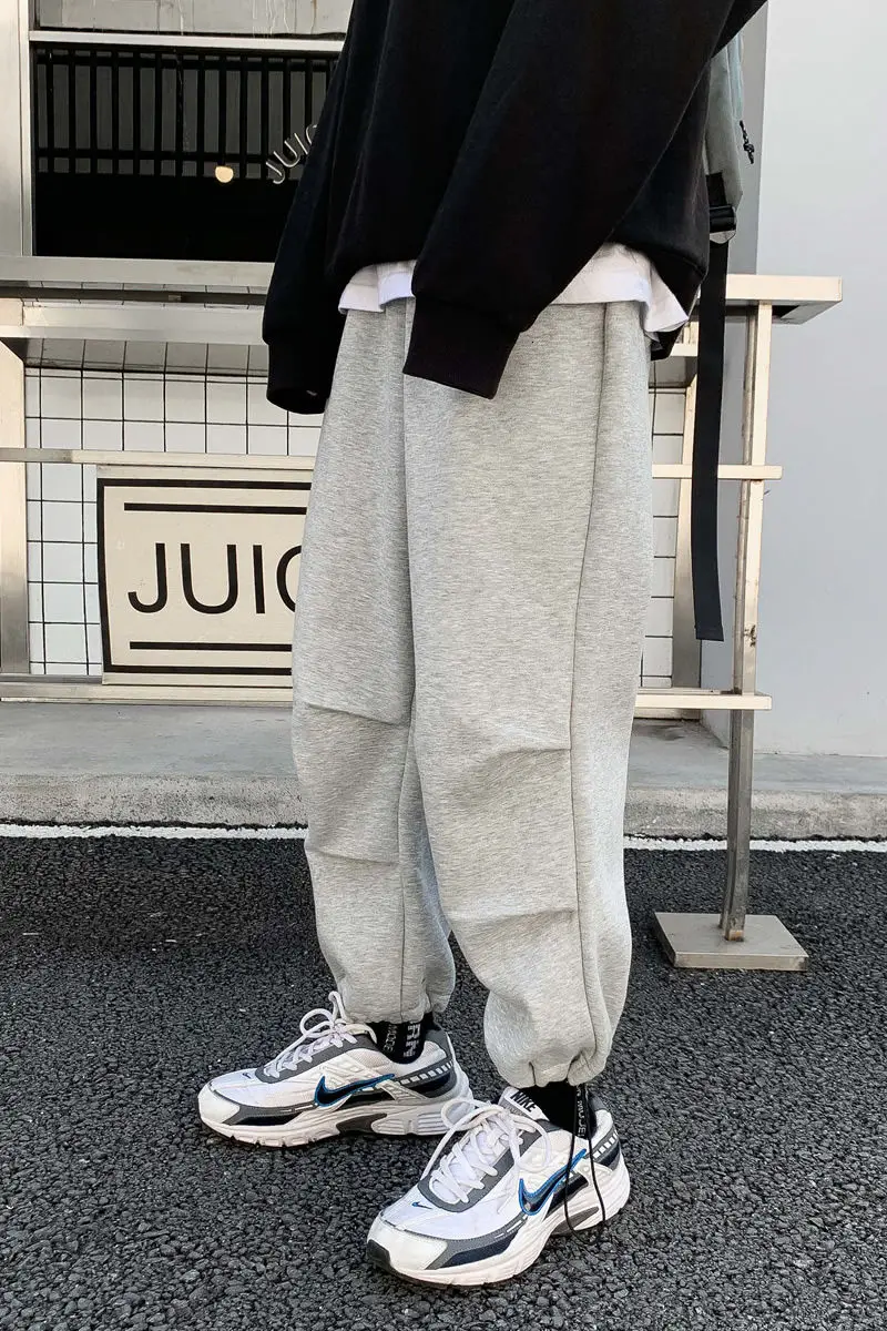 

Men's trousers for spring and winter 2021 new large size s-5xl trousers with loose legs loose casual fashion young men