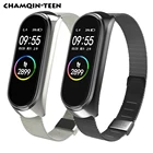 Ремешок из нержавеющей стали для Xiaomi Mi band 6, ремешок без винтов для Mi Band 5, ремешок для Mi Band 3, Correa для браслета Mi Band 4