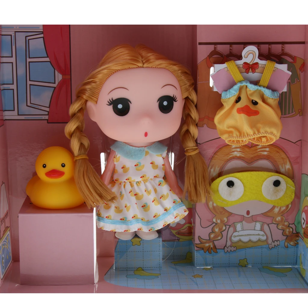 

Princess Figures Baby Playset Doll Playmate Toy 15cm Height Sweet Princess Dressup Girl Doll Toy For Children Collection