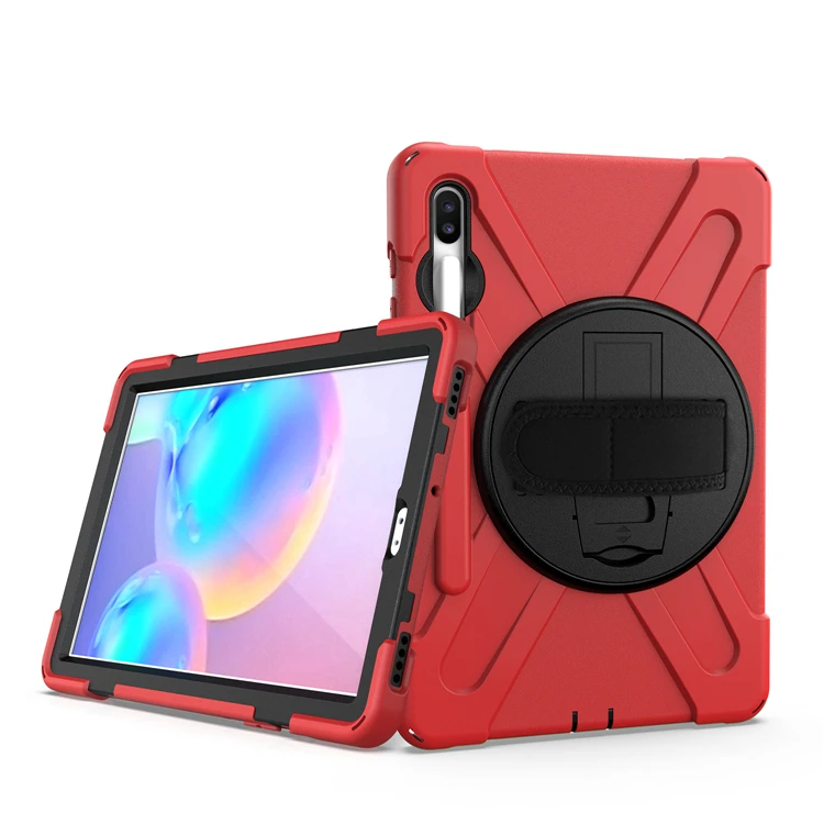 Чехол для samsung Galaxy Tab S6, 10,5,, SM-T860, T865, Прочный Гибридный чехол-подставка, Вращающаяся ручка, держатель для карандашей, противоударный, для детей