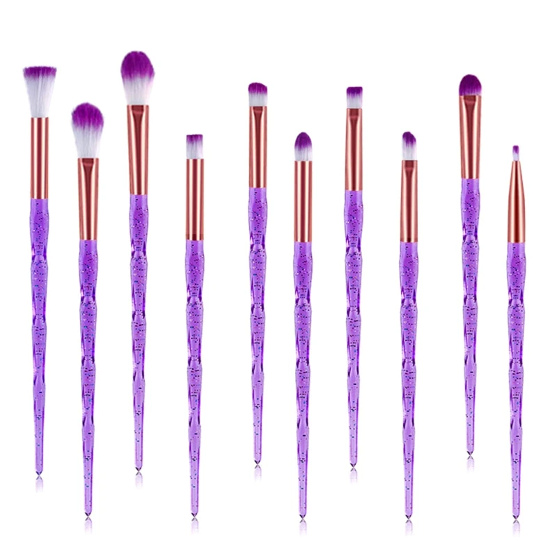 

10Pcs Pro Makeup Brushes Set Eye Contour Powder Eyeshadow Cosmetic Brush Tools