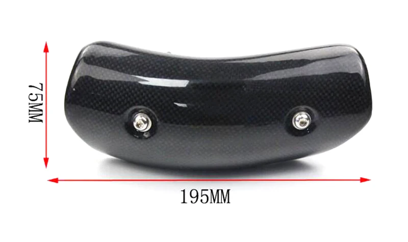 TKOSM крышка выхлопного глушителя мотоцикла углеродное волокно цветная защита