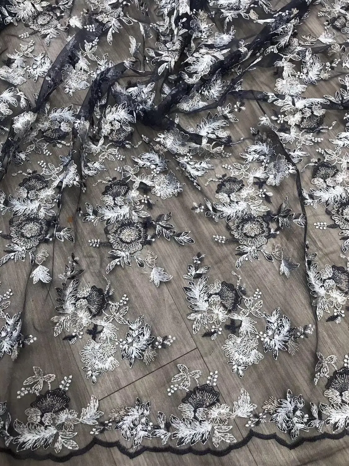 

African Lace Fabric Latest High Quality 2019 Lace Embroidery French Lace Fabric Bridal Lace For Nigerian Party Dress HF216-19