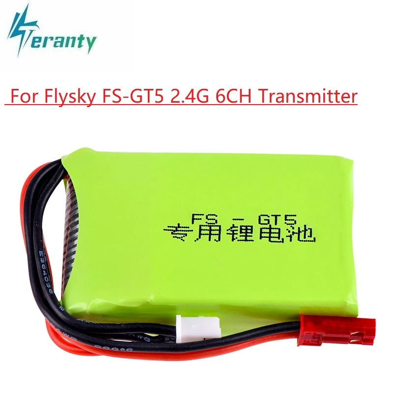 

Upgrade 7.4v 1500mah 2S RC Lipo Battery Fits for Flysky FS-GT5 2.4G 6CH Transmitter for RC Car Boat Remote Control Accessories