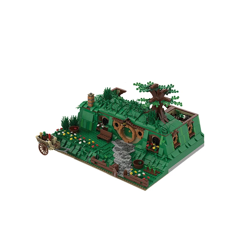 

Игрушка-конструктор MOC Life с сумкой и концом, эльфийский дом, классический кинотеатр «сделай сам», домашняя модель, детский подарок, развиваю...